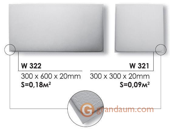 3D Панель Art Decor W 322 Кожа 