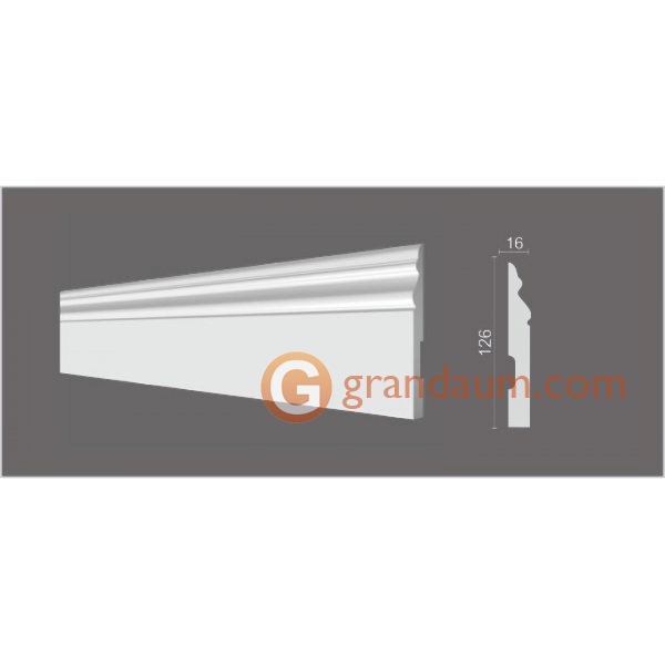 Напольный плинтус с гладким профилем Decor dizayn DD50