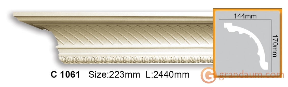 Карниз гибкий Gaudi Decor C 1061 (2,00м) Flexi