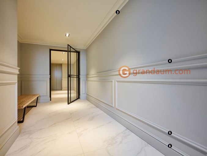 Напольный плинтус с гладким профилем Orac Decor SX118