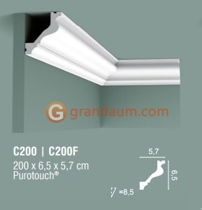 Карниз с гладким профилем Orac Decor C200