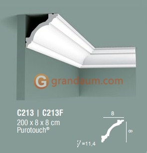 Карниз с гладким профилем Orac Decor C213