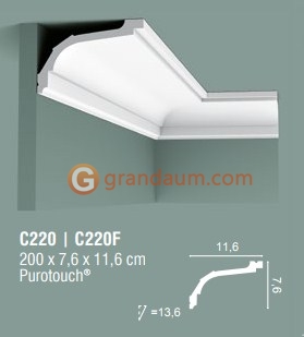 Карниз с гладким профилем Orac Decor C220