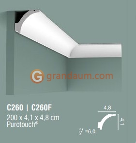 Карниз с гладким профилем Orac Decor C260