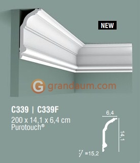Карниз с гладким профилем Orac Decor C339