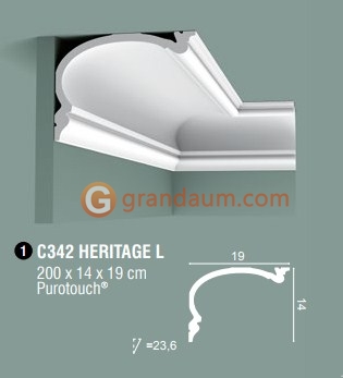 Карниз с гладким профилем Orac decor C342