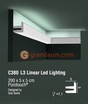 Карниз для скрытого освещения Orac decor  C380