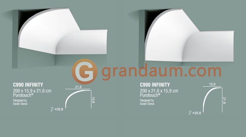 Карниз с гладким профилем Orac Decor C990