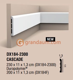 Молдинг с гладким профилем Orac decor DX184-2300