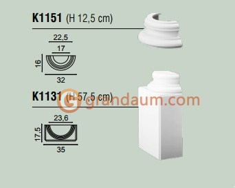 Базы и капители Orac Decor K1151