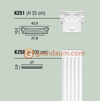 Пилястра Orac Decor K250