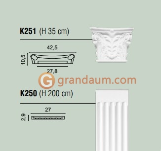 Пилястра Orac Decor K251