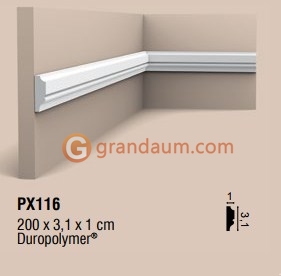 Молдинг с гладким профилем Orac Decor PX116