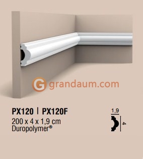 Молдинг с гладким профилем Orac Decor PX120