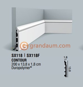 Напольный плинтус гибкий Orac Decor SX118F