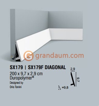 Напольный плинтус гибкий Orac decor SX179F