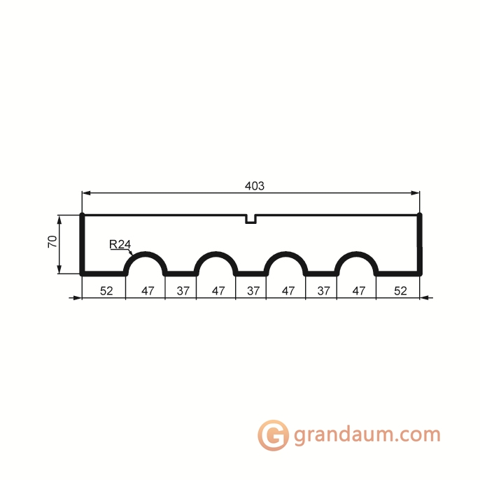 Prestige decor PC 103 тело без покрытия (2,00м)