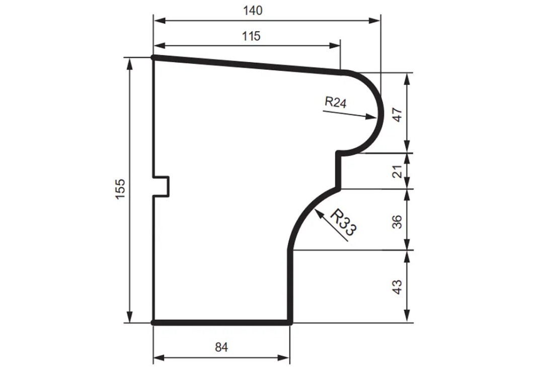 Prestige decor DC 107 (2.00м) подоконник