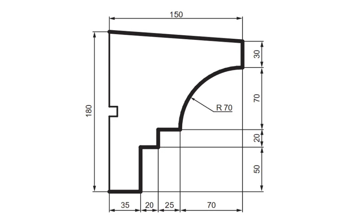 Prestige decor DC 115 (2.00м) подоконник