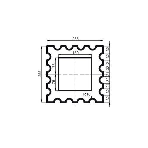Prestige decor LC 107-21 тело с каннелюрами Full (2,00м)