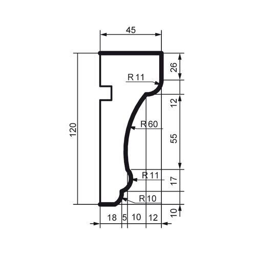 Prestige decor MC 156 без покрытия (2,00м)