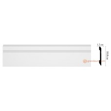 Напольный плинтус с гладким профилем Decomaster D105 длина 2м D105