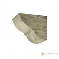 Декоративная балка, Консоль Decowood Модерн ED 017 classic белая 6х9