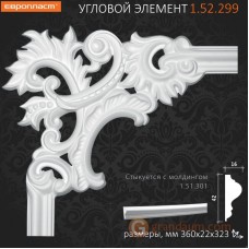 Угловые элементы и вставки Европласт 1.52.299