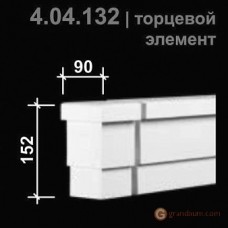 Европласт 4.04.132 ТОРЦЕВОЙ ЭЛЕМЕНТ ДЛЯ ФАСАДА