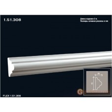 Молдинг с гладким профилем Европласт 1.51.308 (М-308)