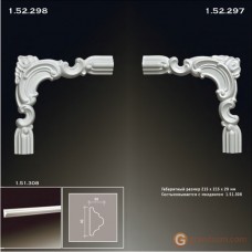 Угловые элементы и вставки Европласт 1.52.298 Уголок У-291 Левый