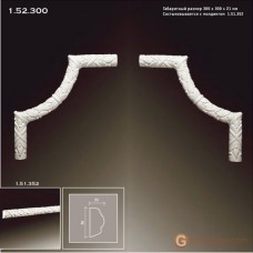 Угловые элементы и вставки Европласт 1.52.300 Уголок У-300