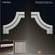 Угловые элементы и вставки Европласт 1.52.302 Уголок У-302