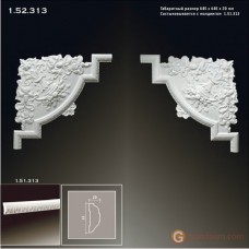 Угловые элементы и вставки Европласт 1.52.313 Уголок У-313