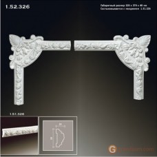 Угловые элементы и вставки Европласт 1.52.326 Уголок У-326