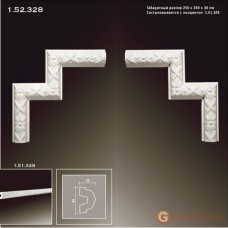 Угловые элементы и вставки Европласт 1.52.328 Уголок У-328