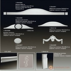 Декоративное обрамление, для дверных проемов Европласт 1.54.009 ОДП Д-09