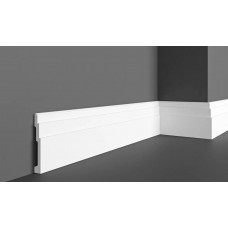 Напольный плинтус с гладким профилем Gaudi decor CR 3250