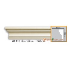 Молдинг с гладким профилем Gaudi Decor CR512