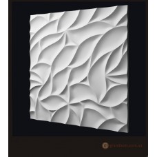 3D панели из гипса Листва