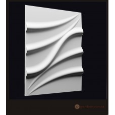 3D панели из гипса Лотос