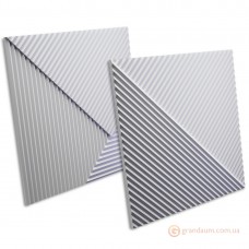 3D панель из гипса "Stripes" 500х500 мм
