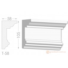 Карниз, молдинг из гипса т-58