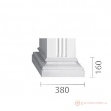 База для гипсовой колонны б-51 (квадрат)