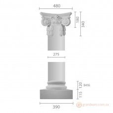 Колонна из гипса ка-45 (1/2)