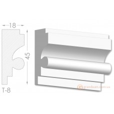 Тяга, гипсовый молдинг т-8