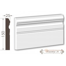 Напольный плинтус из гипса 26