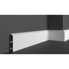 Напольный плинтус с гладким профилем Grand decor HCR 514 