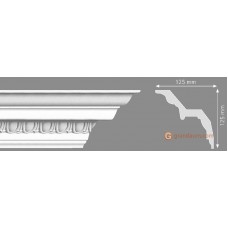 Потолочный плинтус с орнаментом, багет Homestar G-20 125*125ММ