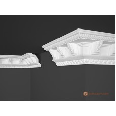 Потолочный плинтус с орнаментом, багет Marbet B22 96*98MM